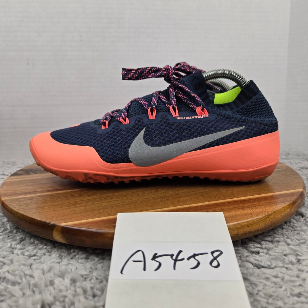 Nike Womens 9.5 Free Hyperfeel Run Trail Squadron Blue Athletic Running Shoe